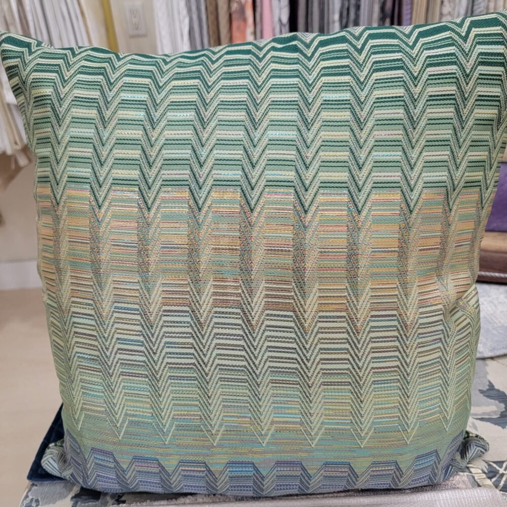 Pyramid Green Pillow