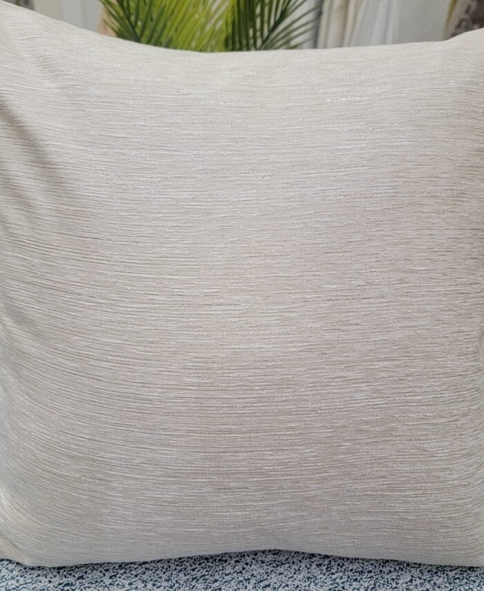 Ivory Corduroy Velvet Pillow